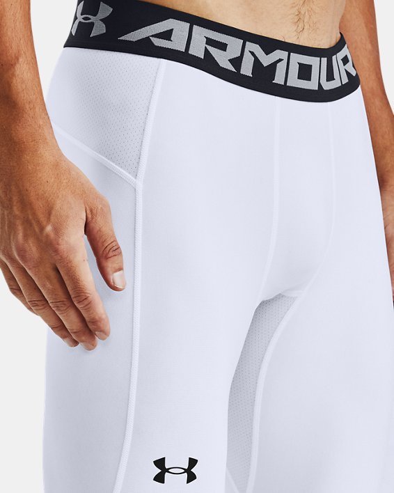 Men's UA Baseline Compression Knee Tights, White, pdpMainDesktop image number 3